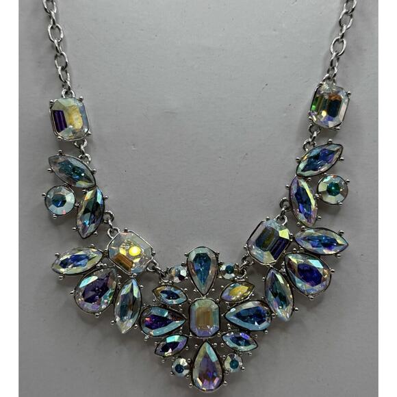 Vtg Kate Spade Crystal Capital Glow Collar Necklace Bridal Formal Statement - Picture 3 of 8